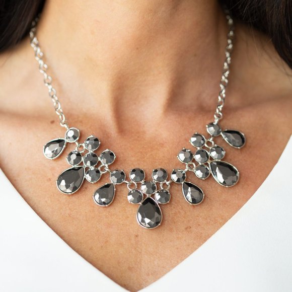 Debutante Drama Silver Necklace